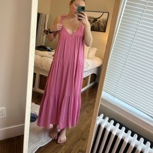 Pink Maxi Zara dress SIZE L